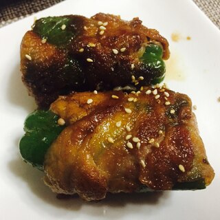 野菜詰め！肉巻きピーマン